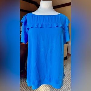 *NWOT* Banana Republic / Short-Sleeved Layered Boatneck Top / Blue / Lar…